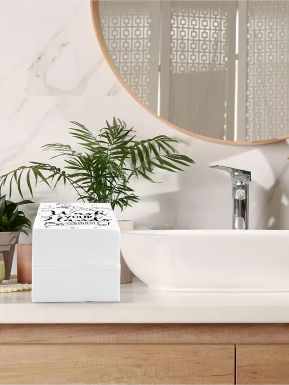🧼 Disposable Hand Towels 20 Count Wash Your Hands Guest Bathroom Napkins